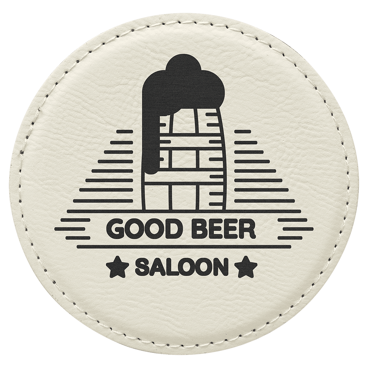 4" x 4" Square Teal Laserable Leatherette Coaster