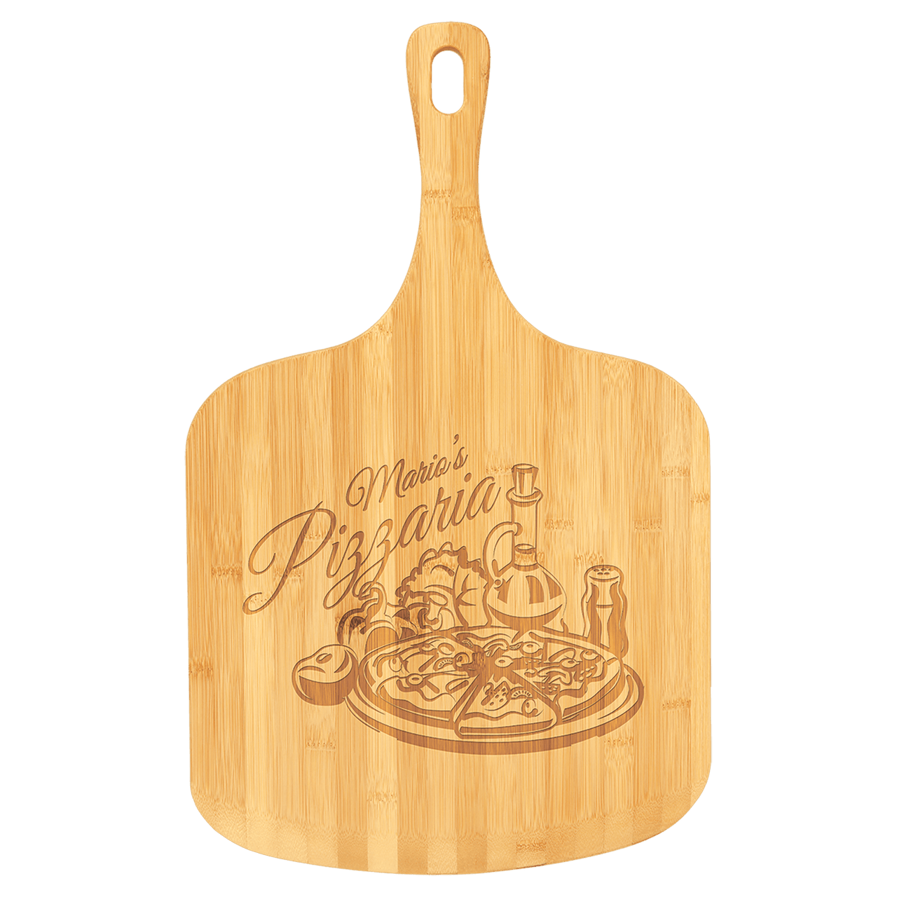 Bamboo Paddle Shape Cutting Board