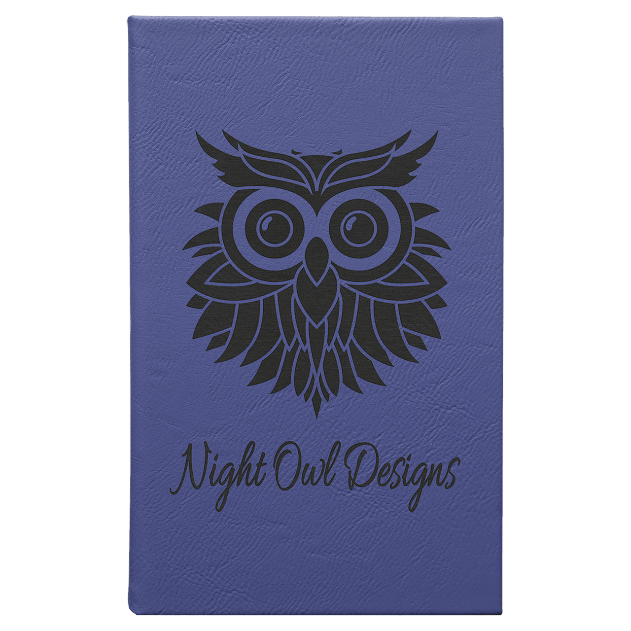 5 1/4" x 8 1/4" Light Brown Laserable Leatherette Sketch Book with Unlined  Notepad