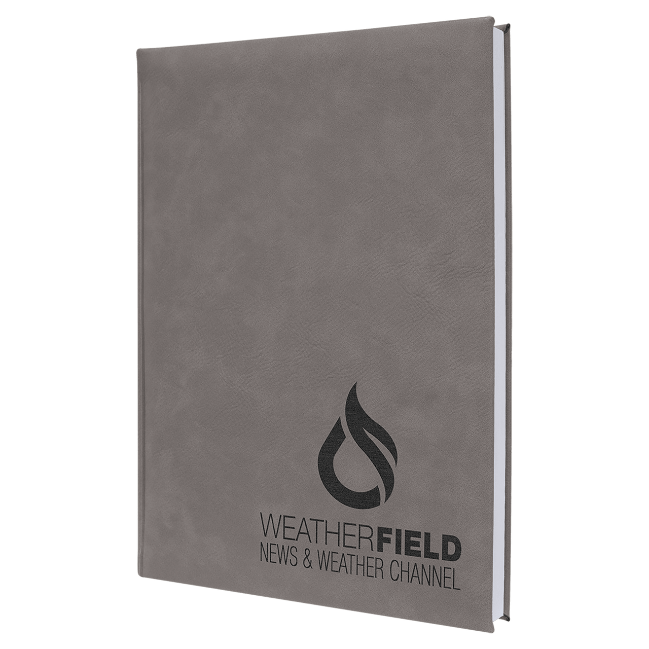 7" x 9 3/4" Rawhide Laserable Leatherette Journal with Lined Notepad