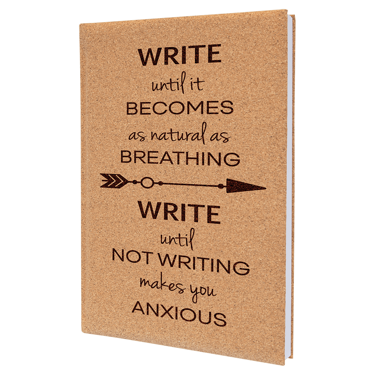 7" x 9 3/4" Rawhide Laserable Leatherette Journal with Lined Notepad