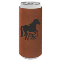 Thumbnail for Red Laserable Leatherette Slim Beverage Holder