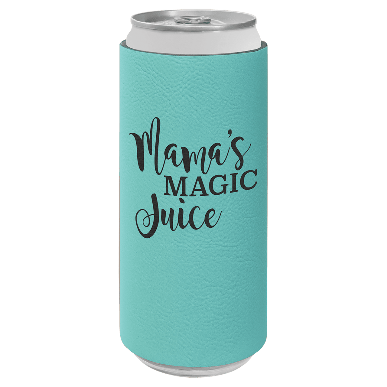 Red Laserable Leatherette Slim Beverage Holder