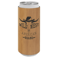 Thumbnail for Red Laserable Leatherette Slim Beverage Holder