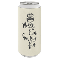 Thumbnail for Red Laserable Leatherette Slim Beverage Holder