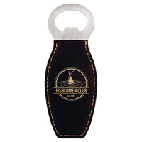 Thumbnail for Teal Laserable Leatherette Bottle Opener with Magnet