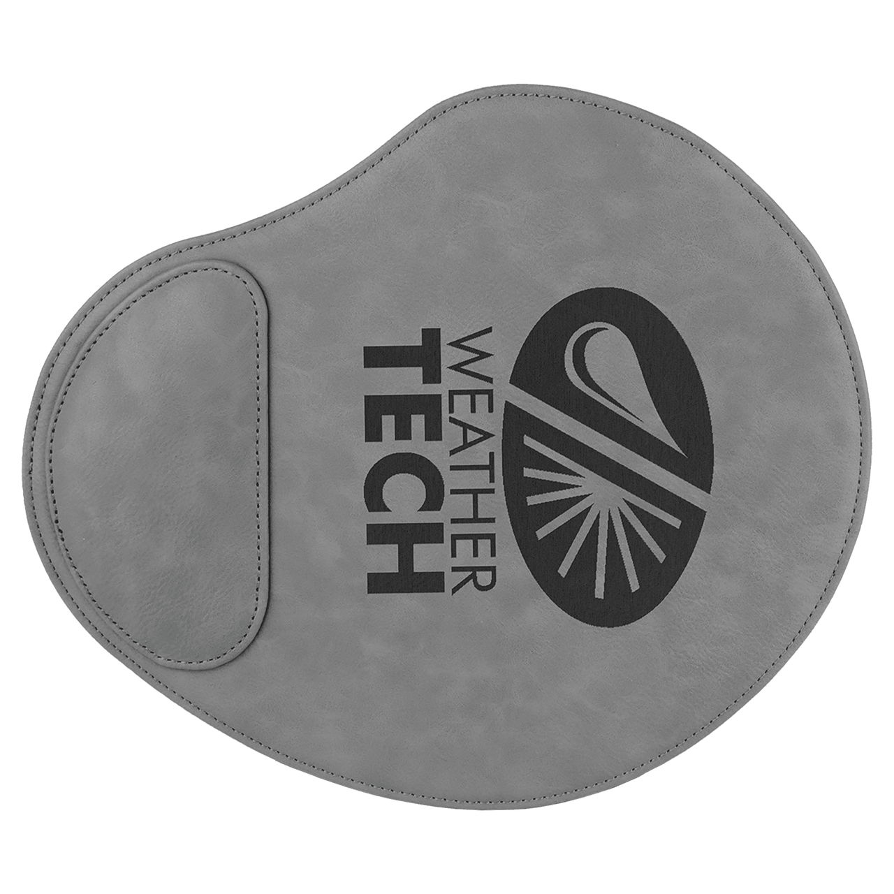 9" x 10 1/4" Light Brown Laserable Leatherette Mouse Pad