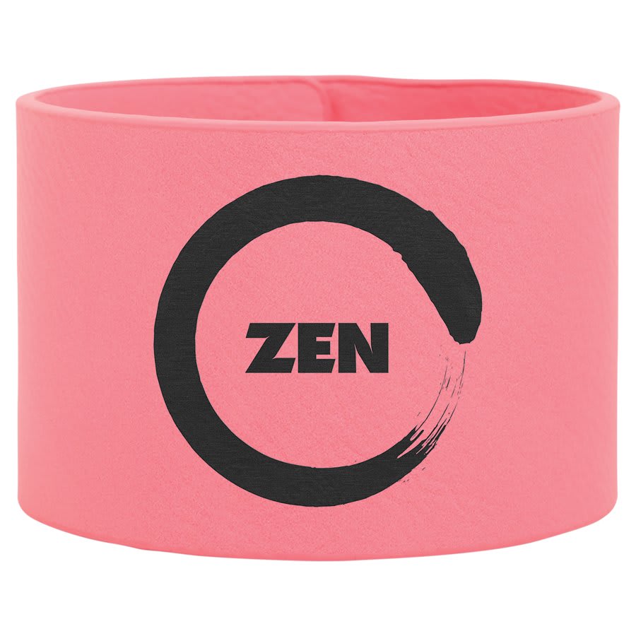 9 1/2" x 2" Teal Laserable Leatherette Cuff Bracelet