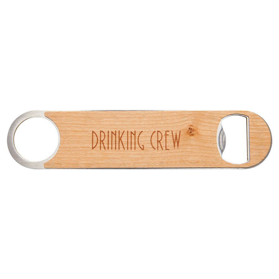 1 1/2" x 7" Laserable Leatherette Bottle Opener Collection