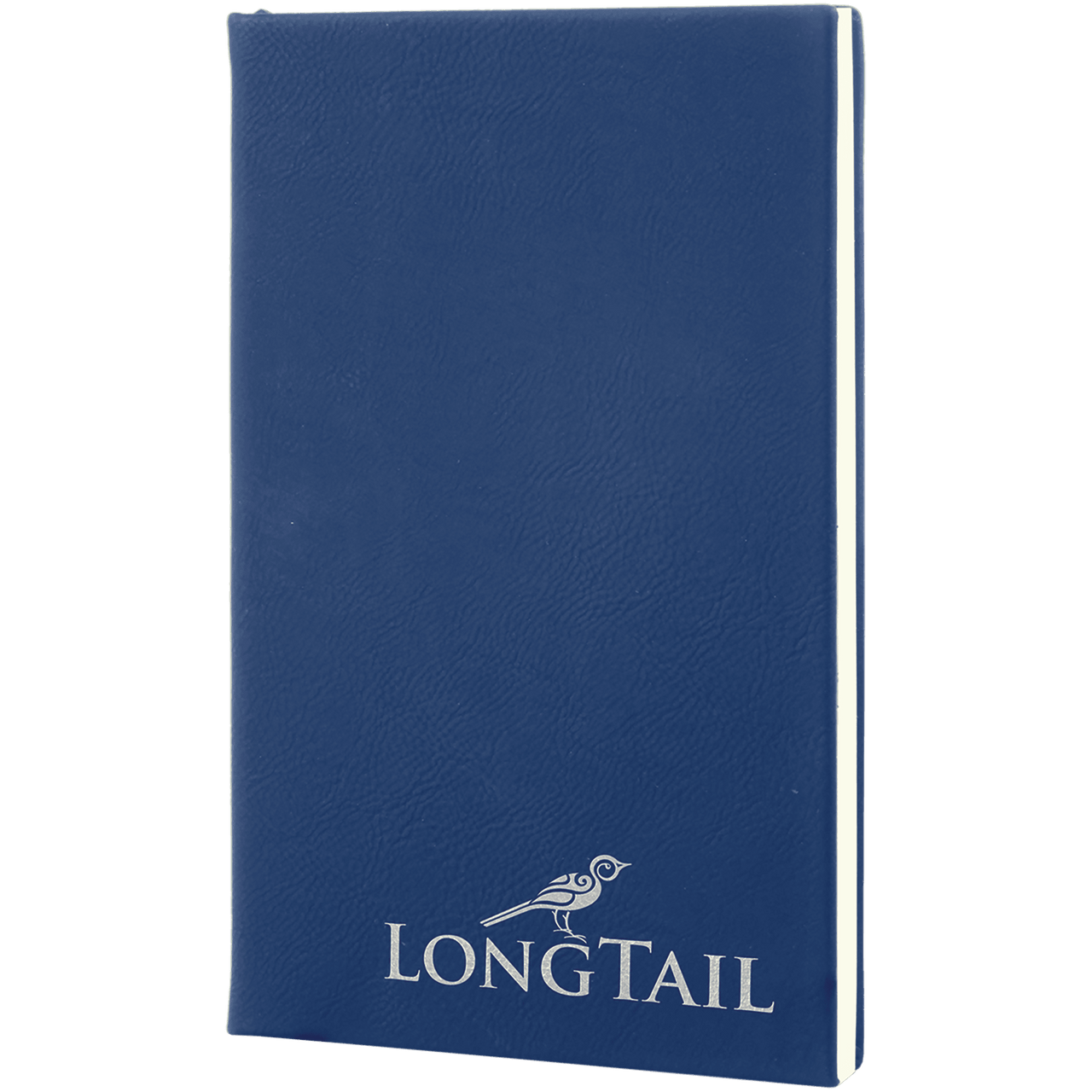 5 1/4" x 8 1/4" Dark Brown Laserable Leatherette Journal with Lined Notepad