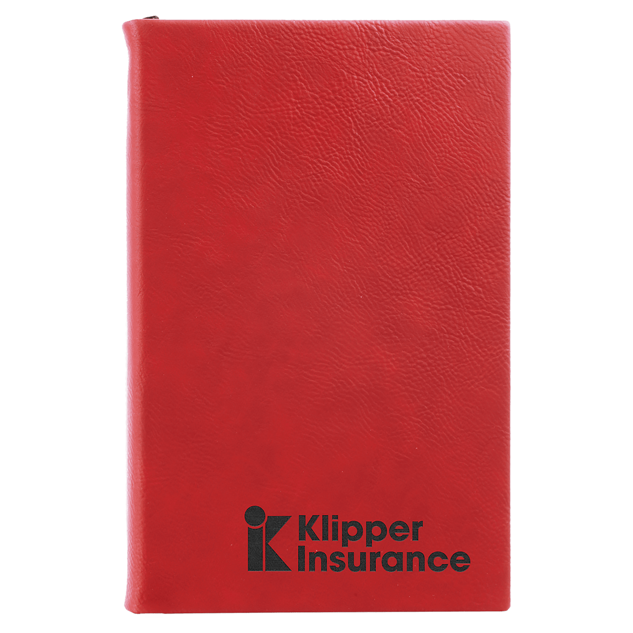 5 1/4" x 8 1/4" Dark Brown Laserable Leatherette Journal with Lined Notepad