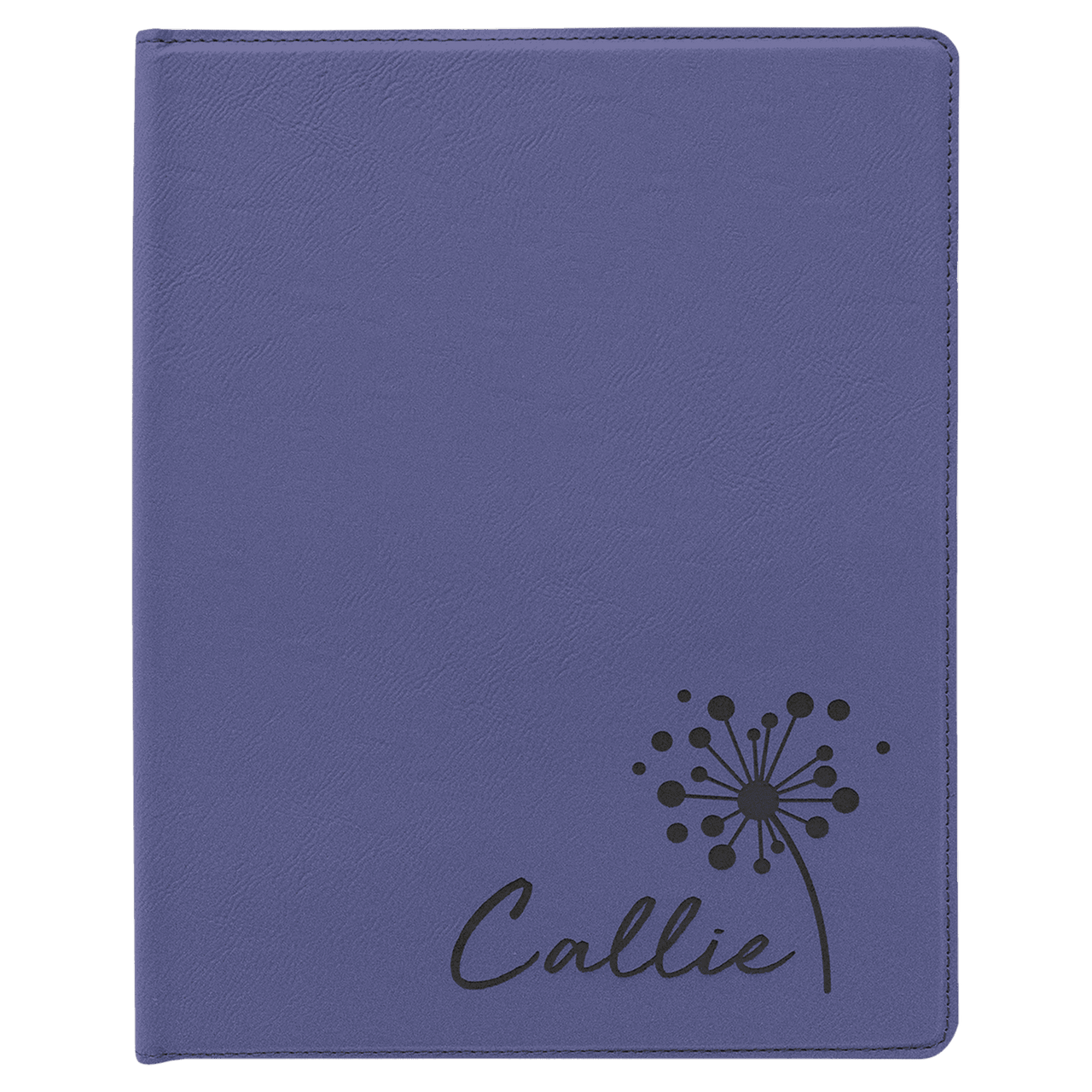 9 1/2" x 12" Pink Laserable Leatherette Portfolio with Notepad