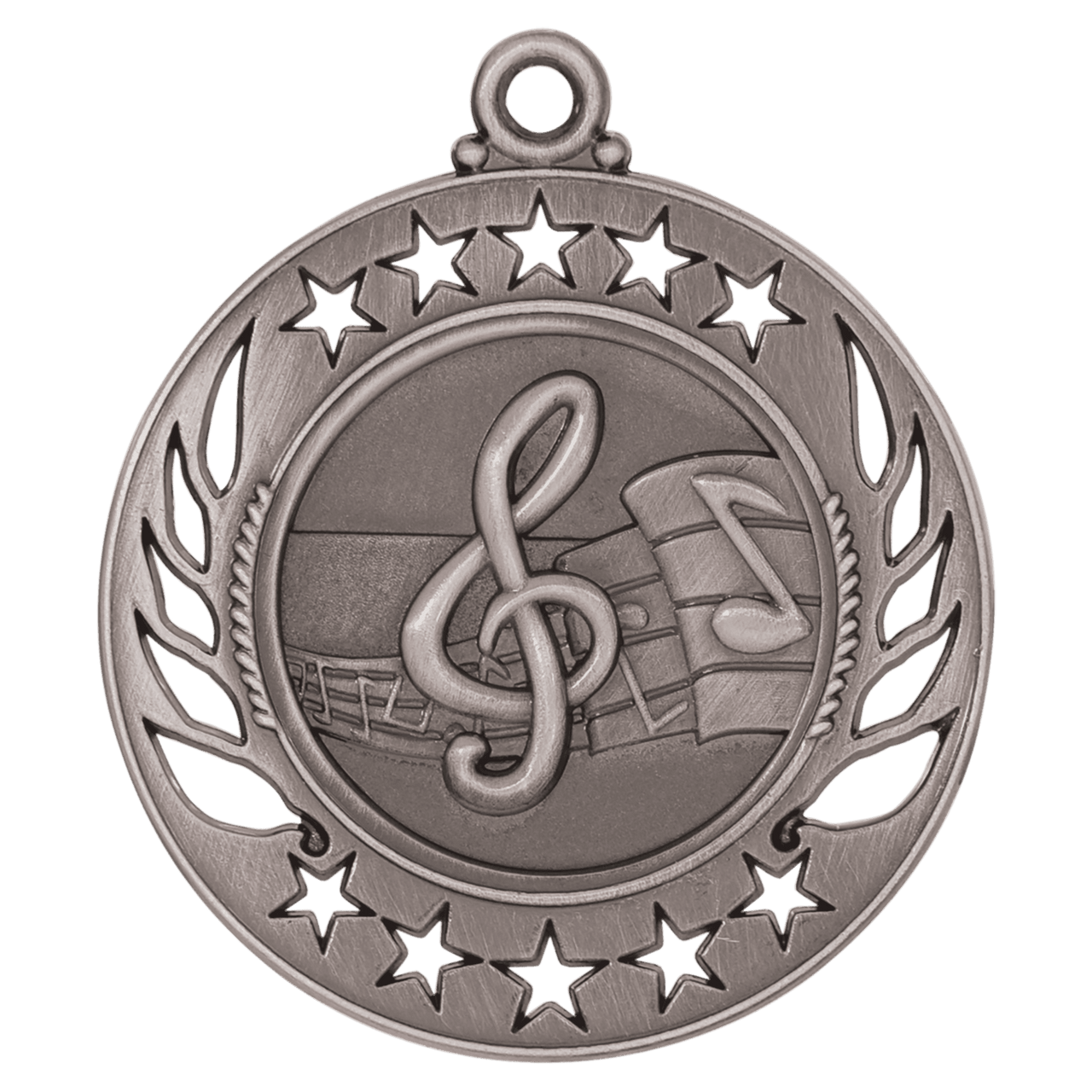 2 1/4" Antique Bronze Music Galaxy Medal