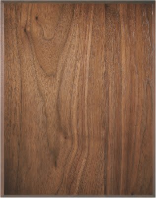 6" x 8" 45 Degree Bevel Edge Genuine Walnut Plaque