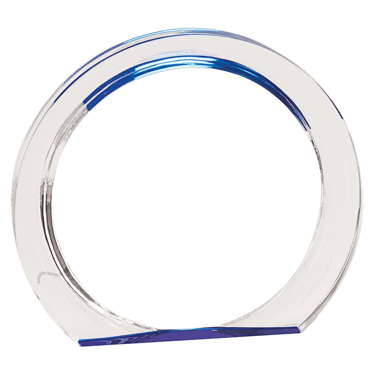 6 3/8" Blue Round Halo Acrylic