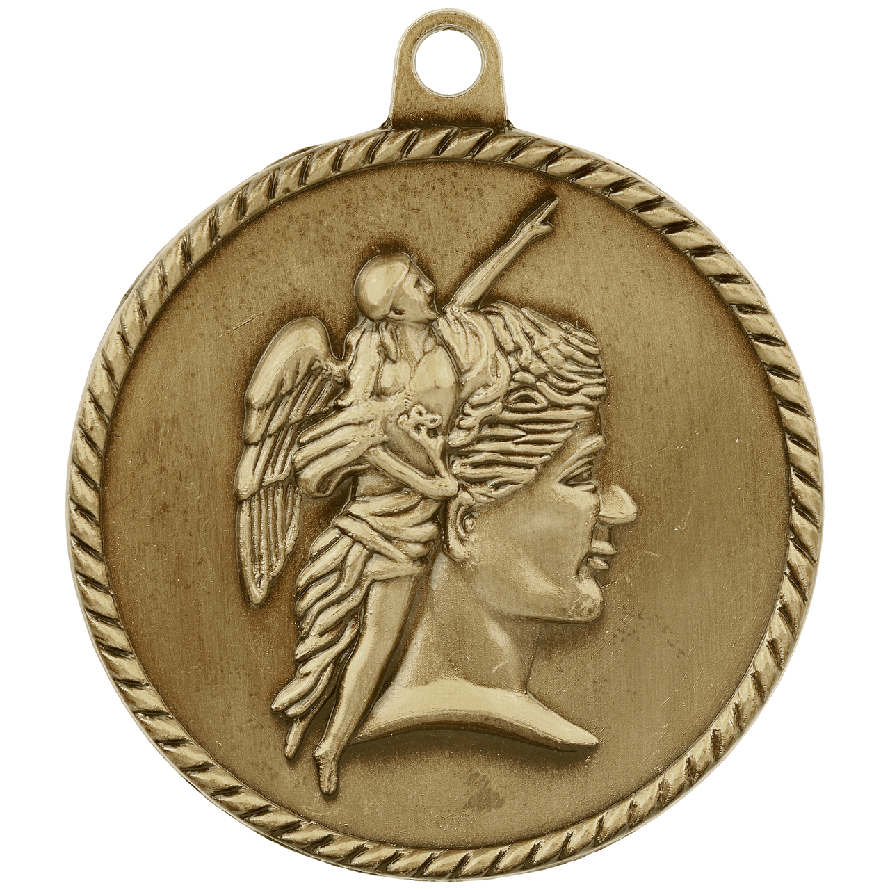 2" Antique Silver Achievement High Relief Medal