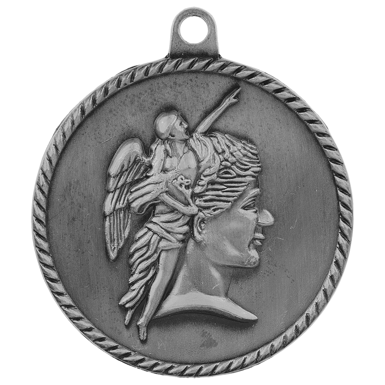 2" Antique Silver Achievement High Relief Medal
