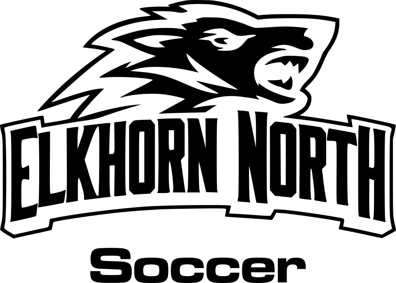 Elkhorn North Sports 32oz Water Bottle or 22oz Skinny Tumbler