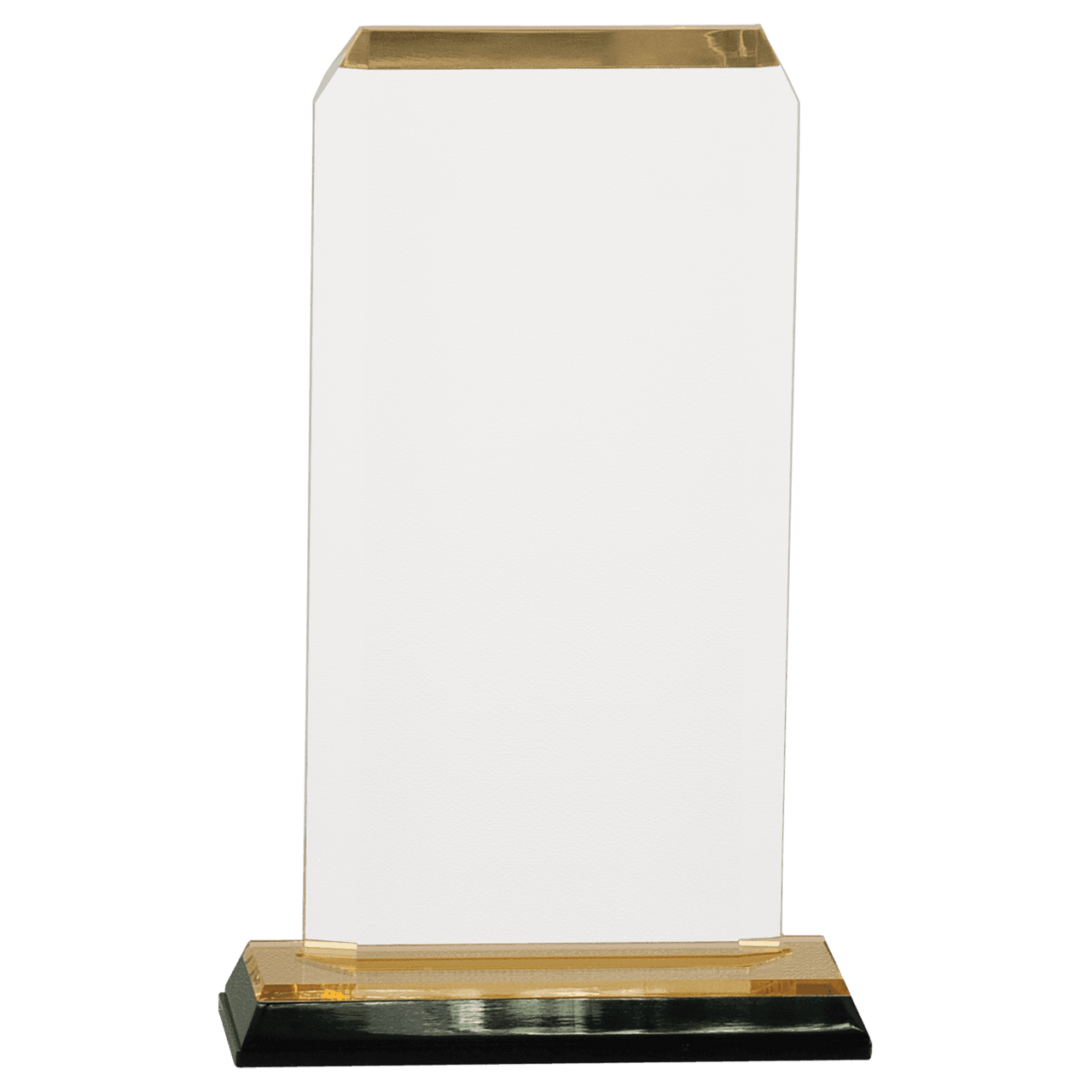 3 1/2" x 5 1/2" Gold Clipped Corner Impress Acrylic