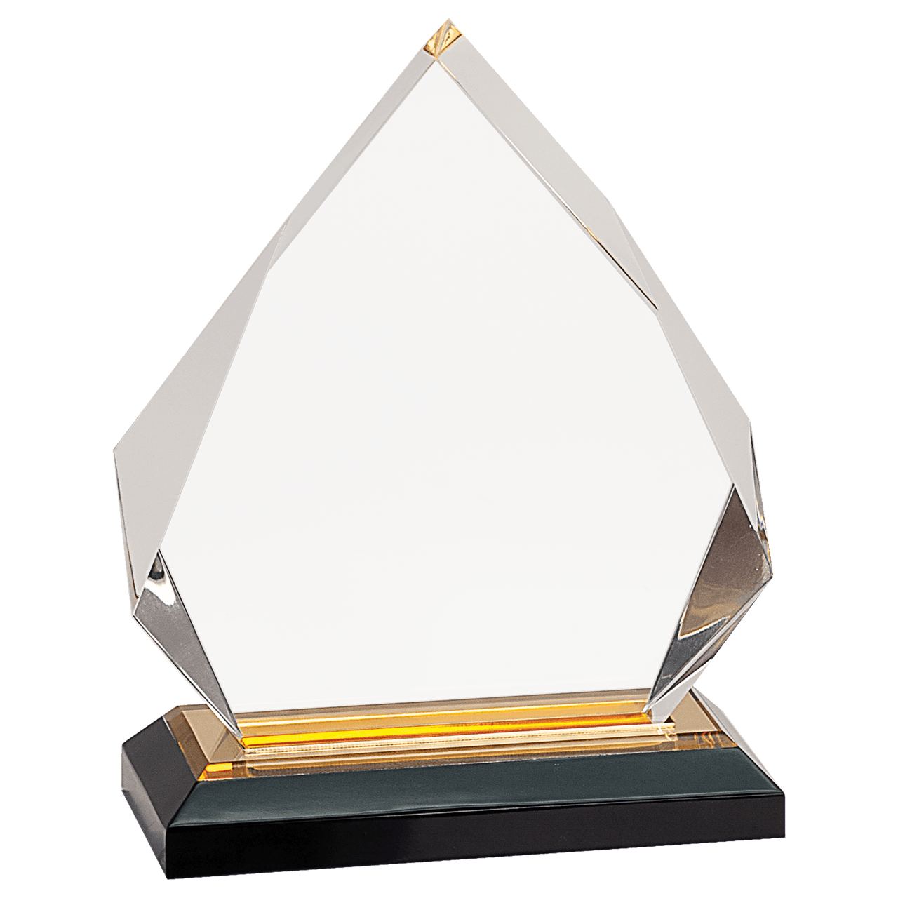 5 1/4" x 8 3/4" Gold Diamond Impress Acrylic