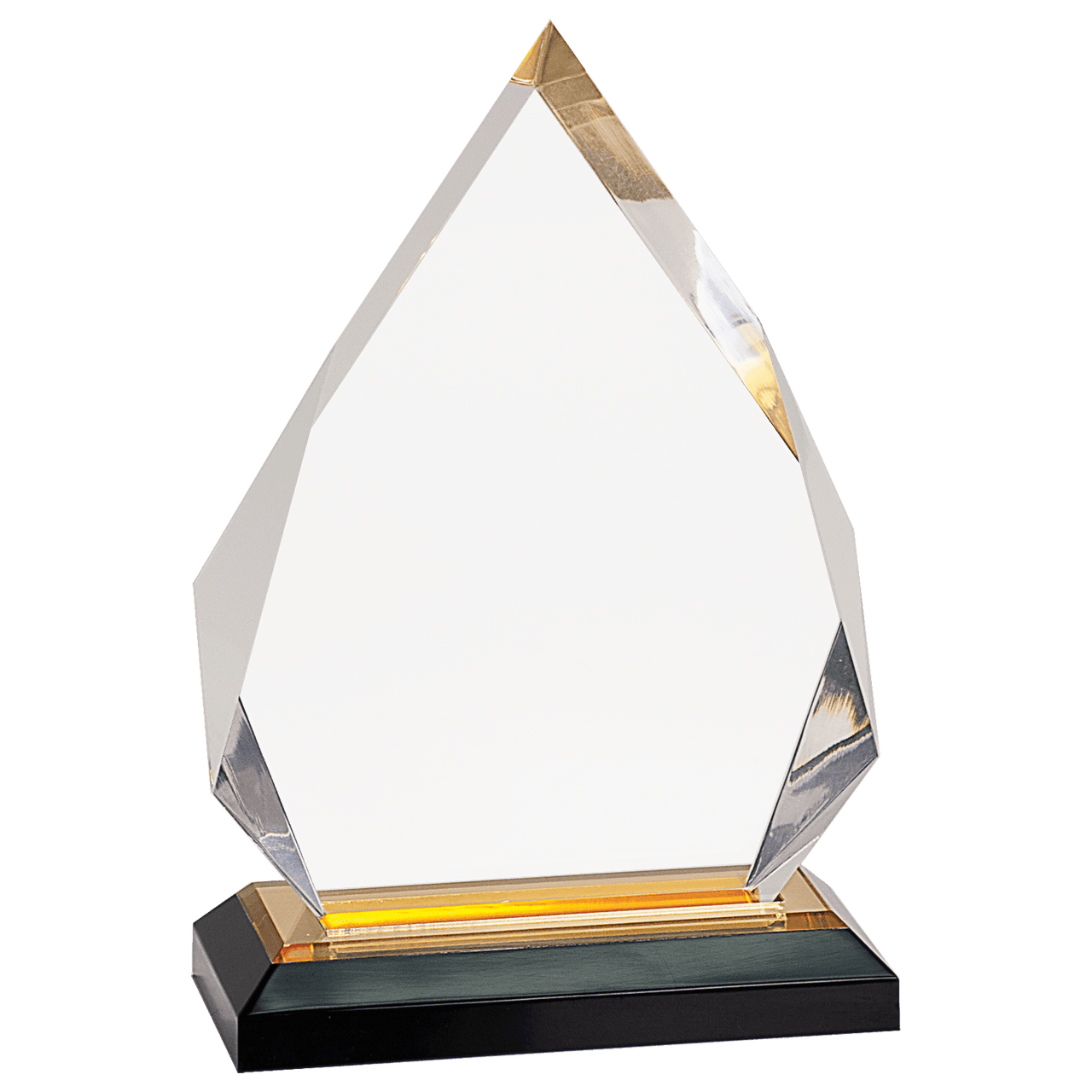 5 1/4" x 8 3/4" Gold Diamond Impress Acrylic