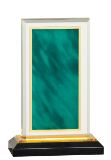 6 1/2" Green & Gold Royal Impress Acrylic