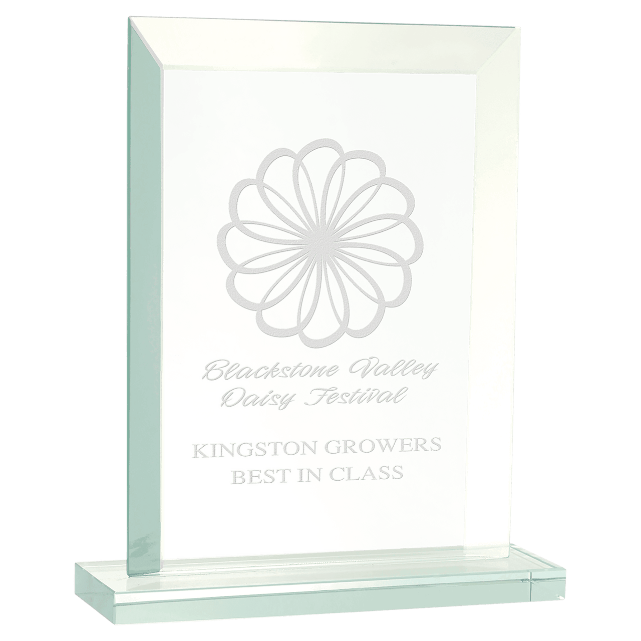 7 3/4" Rectangle Jade Glass Award