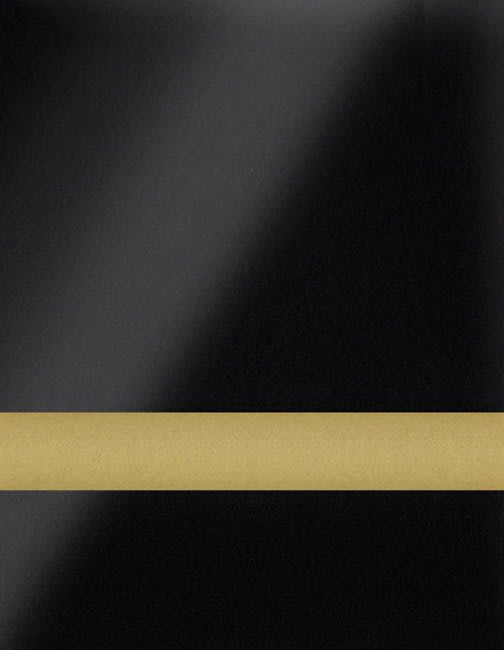 24" x 24" x .020" Gloss Black/Gold Duets Flexible Contours Plastic