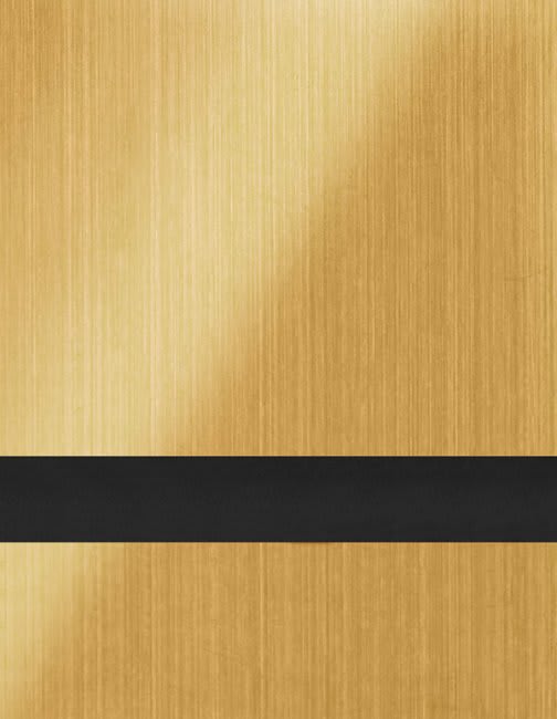 24" x 24" x 1/16" Brushed Gold/Black Duets Laser Indoor Plastic
