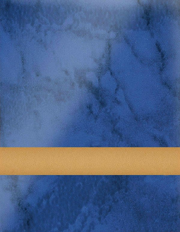 Undersize Blue Marble/Gold Duets Laser Indoor Plastic