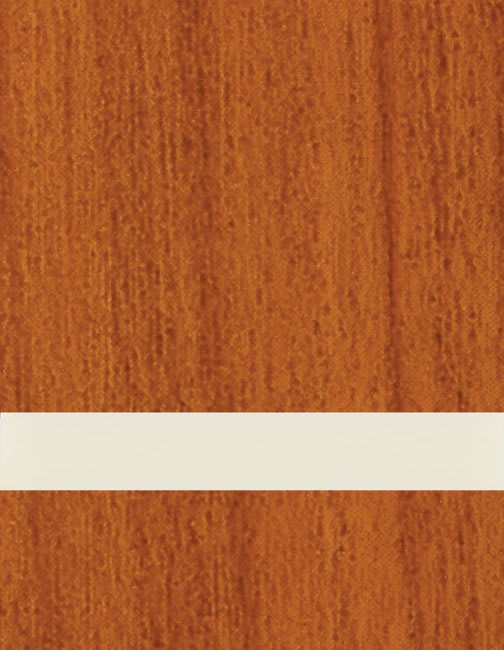 23 1/2" x 24" x 1/16" Walnut/White Duets Laser Indoor Plastic