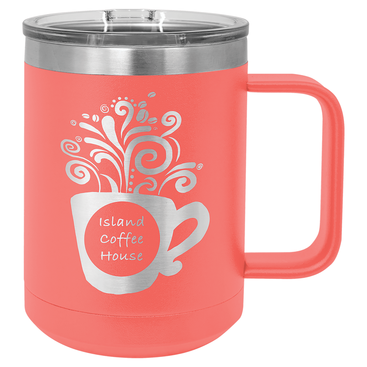 Polar Camel 15 oz. Red Vacuum Insulated Mug with Slider Lid