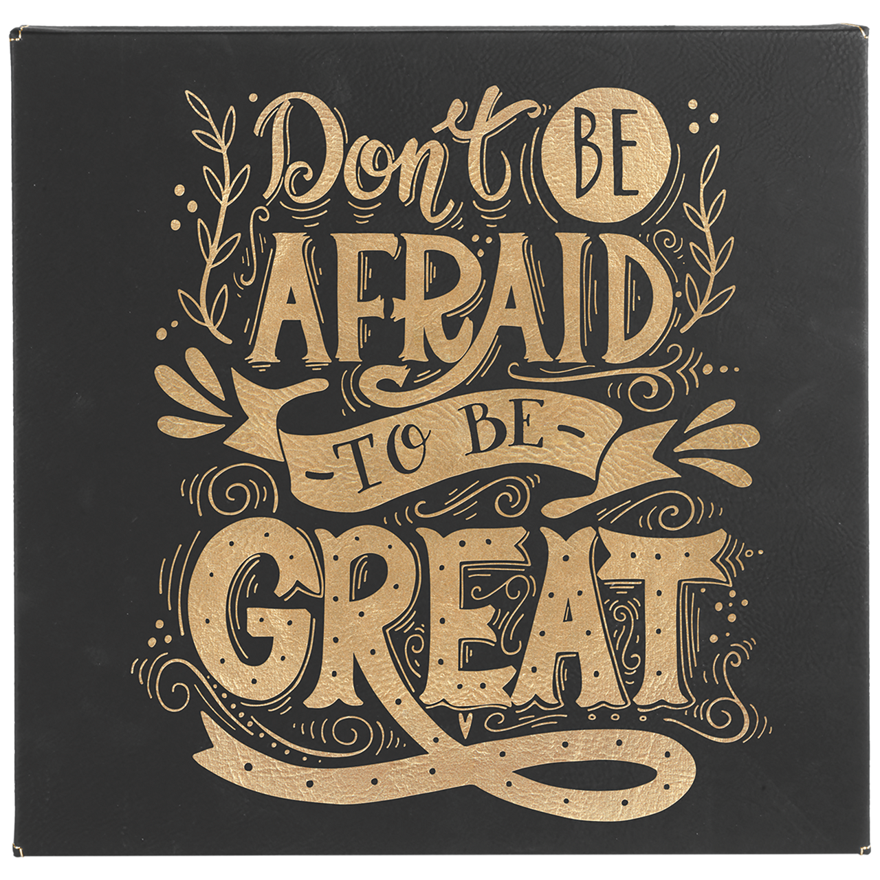 10" x 10" Teal Laserable Leatherette Wall Decor with Sawtooth Hanger