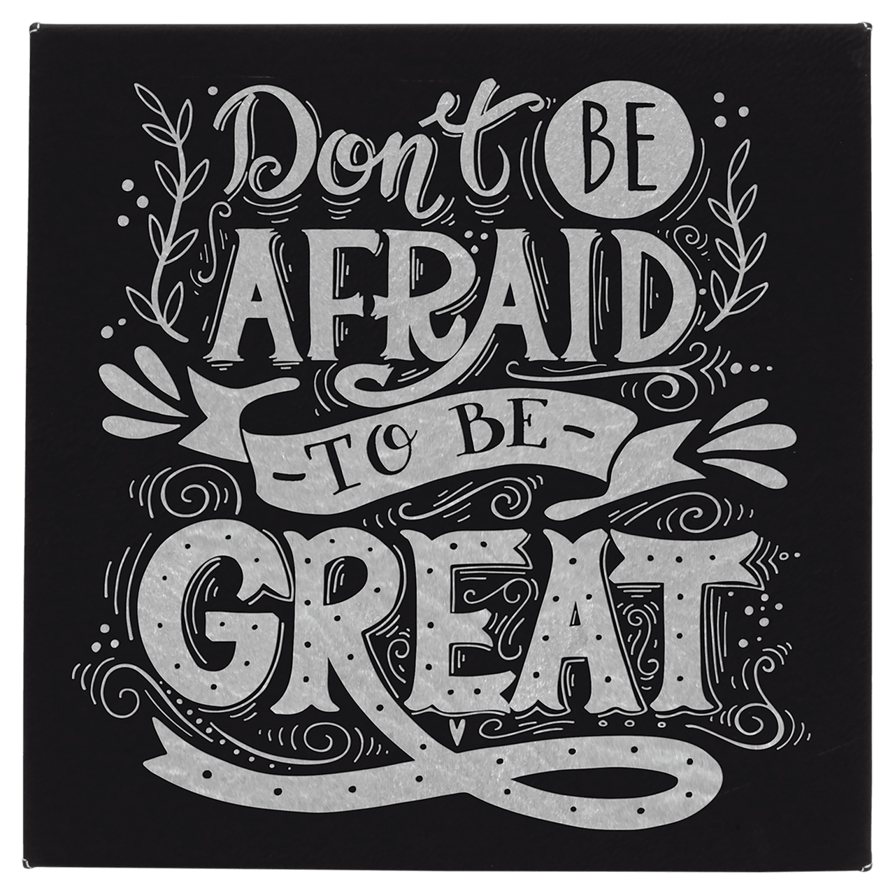 10" x 10" Teal Laserable Leatherette Wall Decor with Sawtooth Hanger