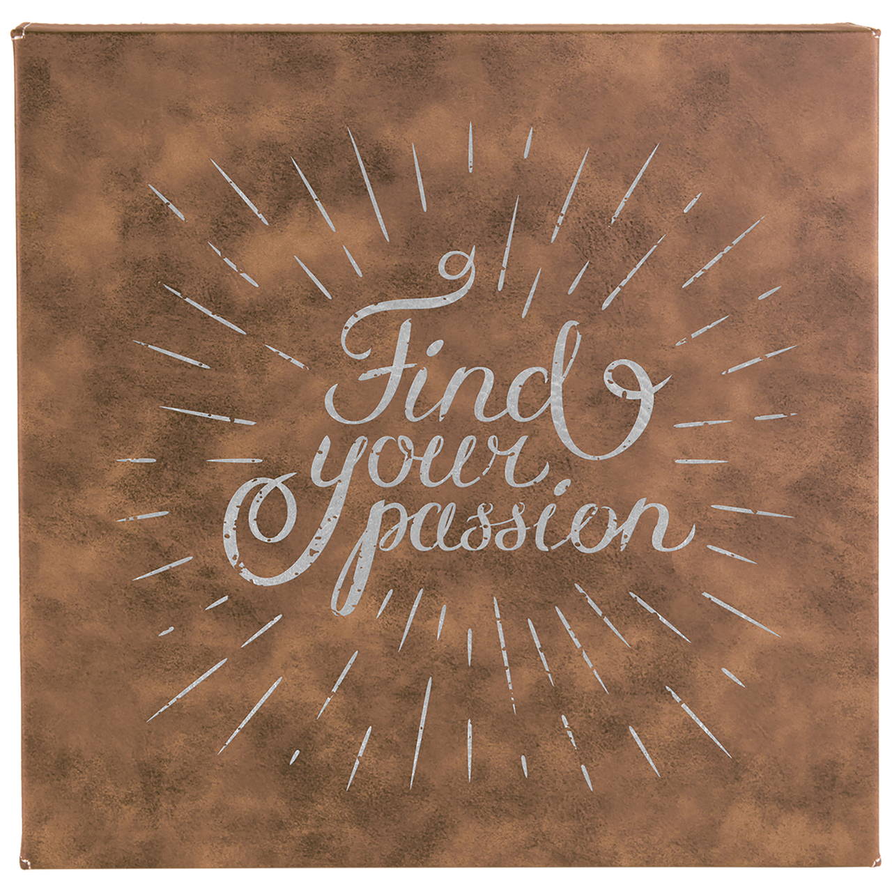 10" x 10" Teal Laserable Leatherette Wall Decor with Sawtooth Hanger