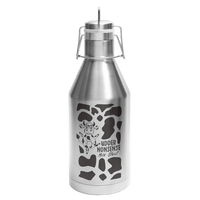 Thumbnail for Polar Camel 64 oz. Stainless Steel Vacuum Insulated Growler with Swing-Top Lid