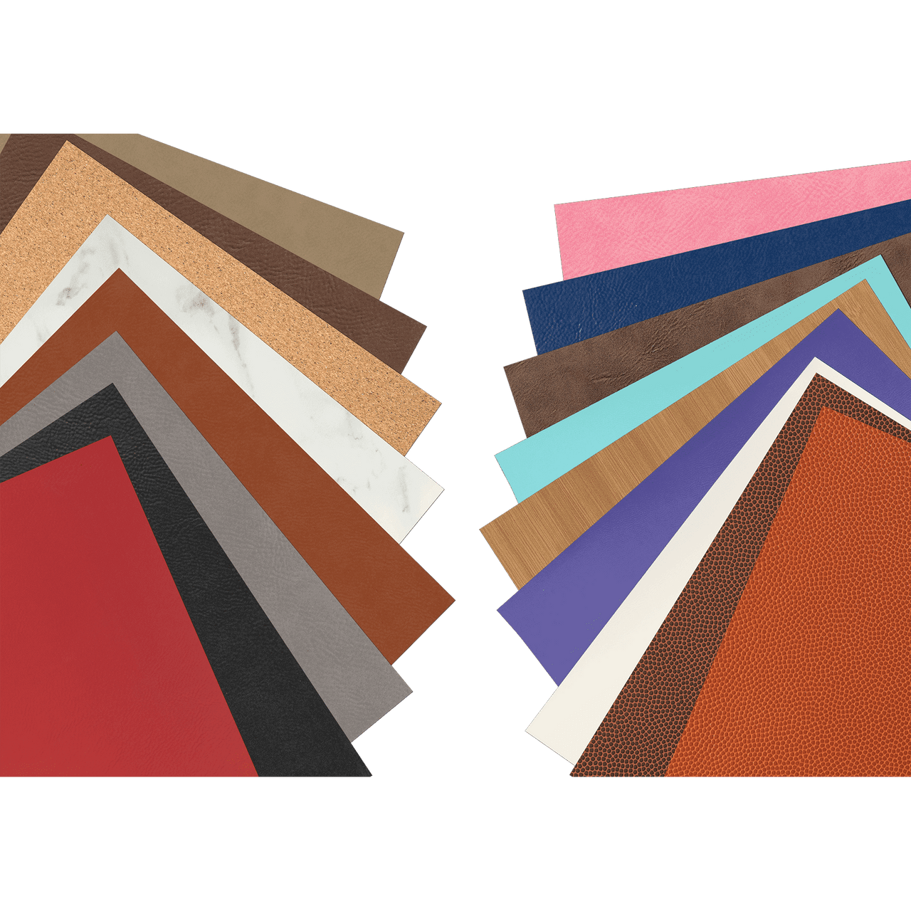 12" x 24" Gray Laserable Leatherette Sheet Stock with Kota Pro Adhesive