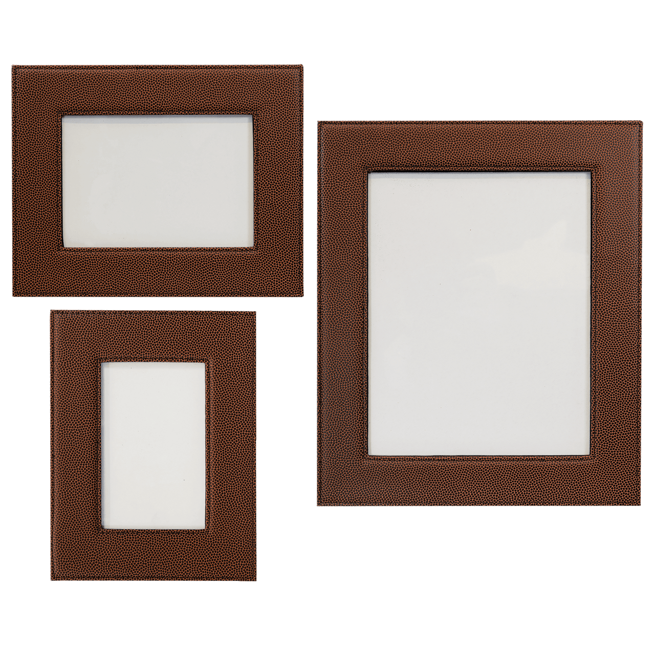 8" x 10" Rawhide Laserable Leatherette Photo Frame