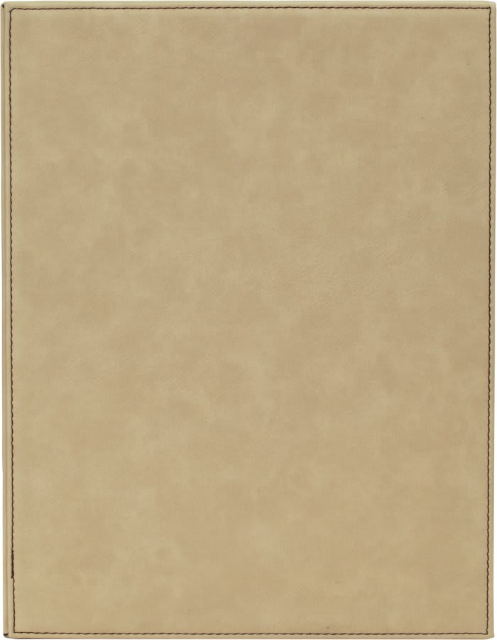 8" x 10" Dark Brown Laserable Leatherette Plaque