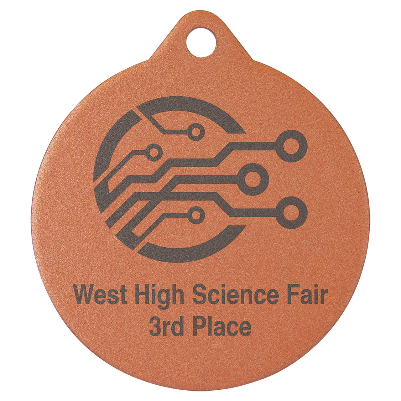 2 3/4" Laserable Bronze Medal