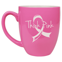 Thumbnail for 16 oz. Black Ceramic Bistro LazerMug