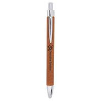 Thumbnail for Pink Laserable Leatherette Pen