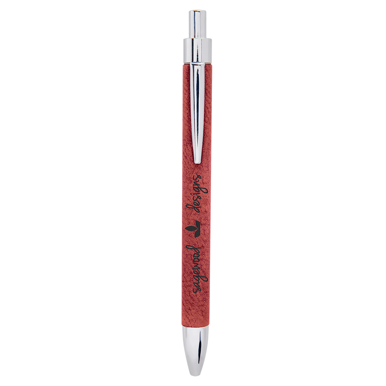 Pink Laserable Leatherette Pen