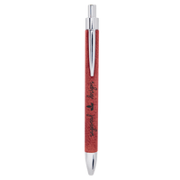 Thumbnail for Pink Laserable Leatherette Pen