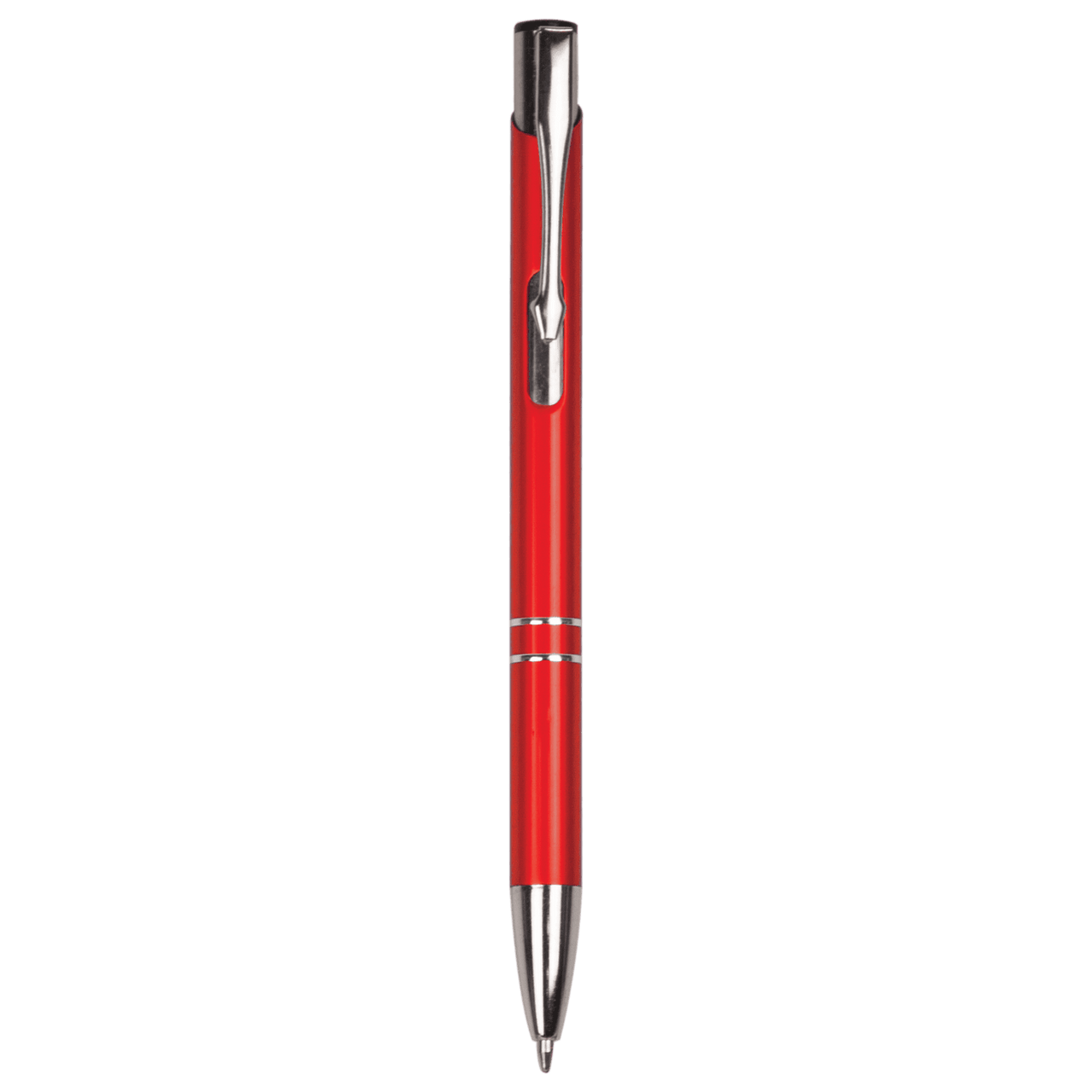 Green with Silver Trim Laserable Pen with Gripper
