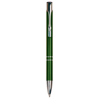 Thumbnail for Green with Silver Trim Laserable Pen with Gripper