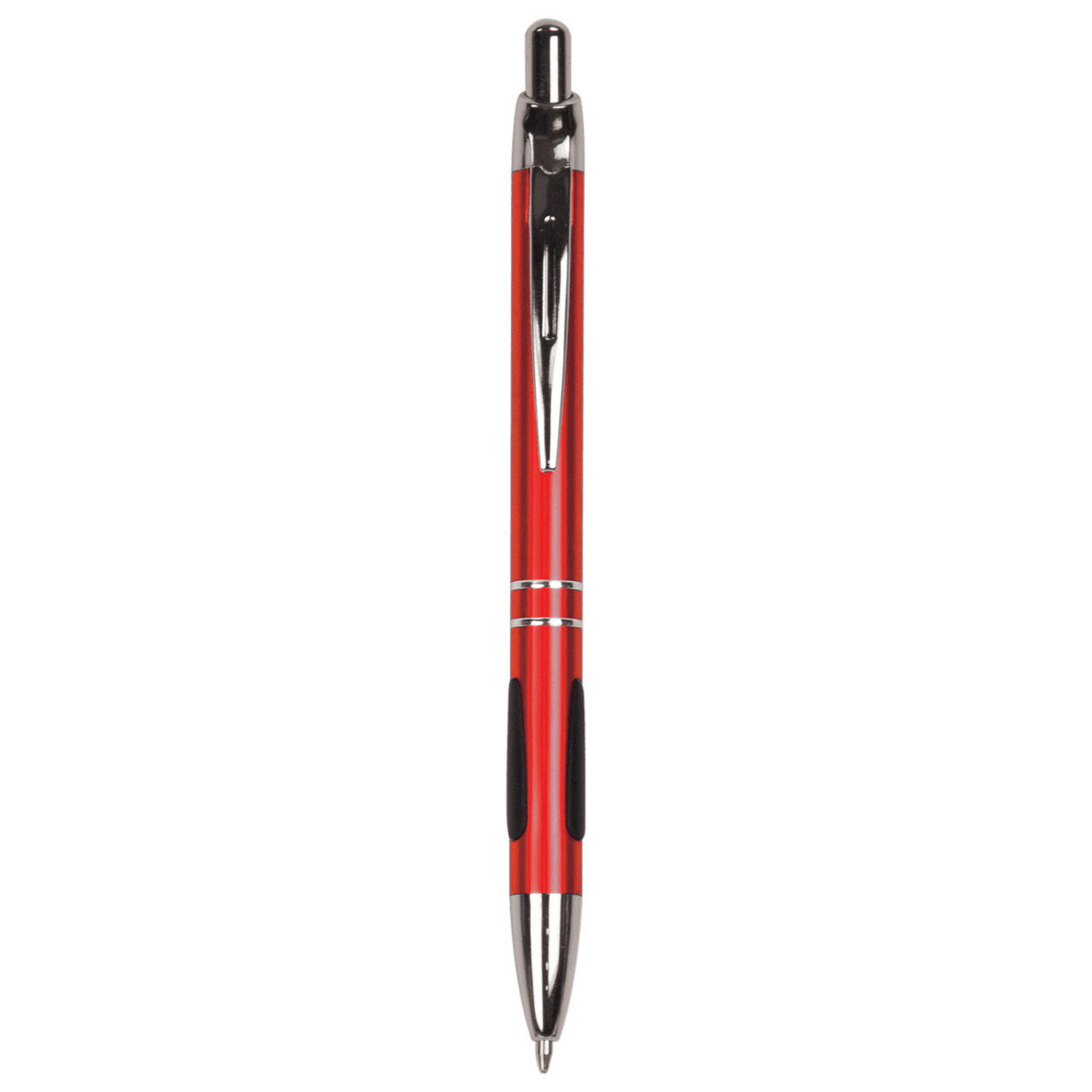 Green with Silver Trim Laserable Pen with Gripper