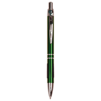 Thumbnail for Green with Silver Trim Laserable Pen with Gripper