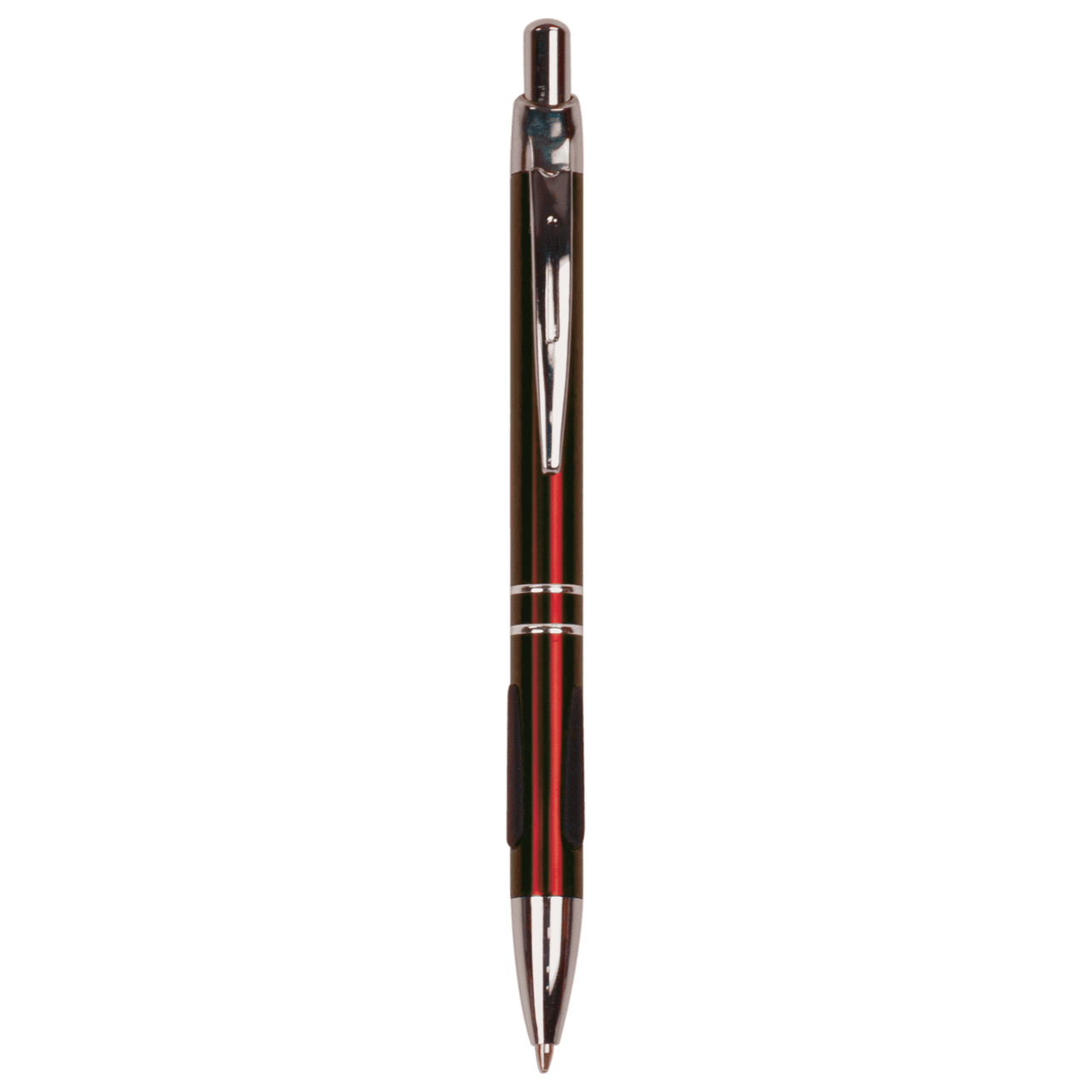 Green with Silver Trim Laserable Pen with Gripper