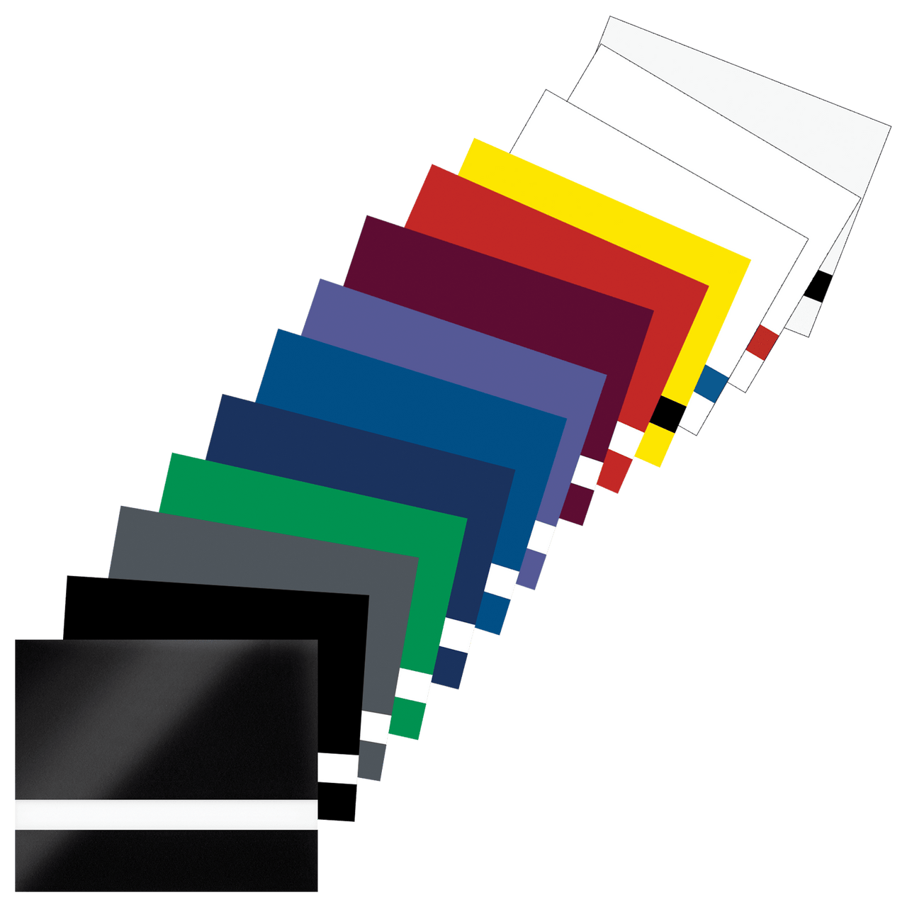 12 1/16" x 24 1/4" x 1/16" Matte White/Red Laserable Plastic